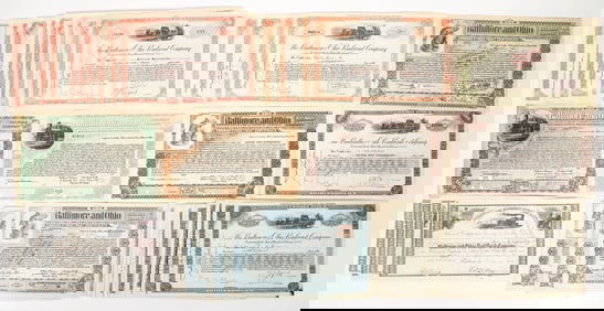 Baltimore and Ohio RR Stock Collection, 10 Different, 30 [193937]
