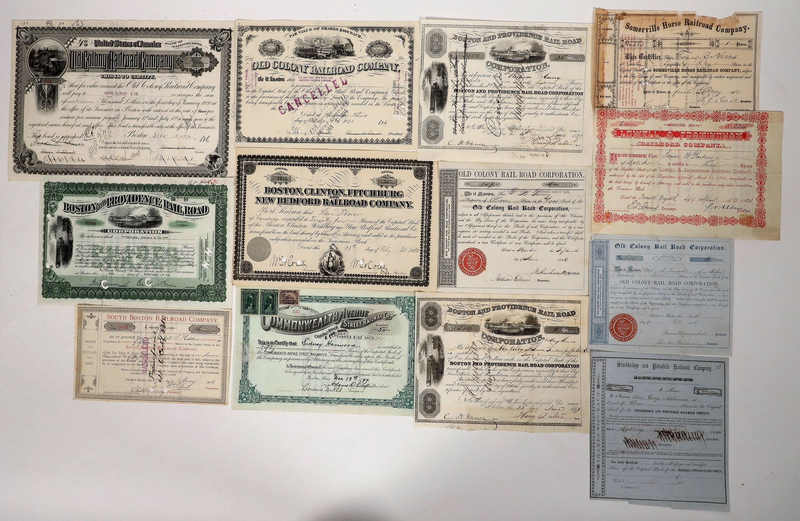 Massachusetts RR Stock Collection, 13, 1840-1943 [192612] (1 of 1)