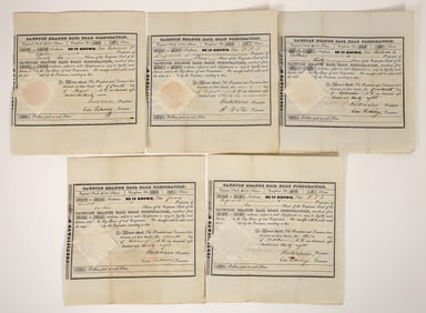 Taunton Branch RR Stocks, 5, 1836-38 [193964]