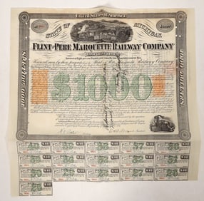 Pere Marquette Railway Bond with 3 RN's [192039]