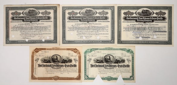 Cincinnati, New Orleans and Texas Pacific RW Stocks, 5 [192598]