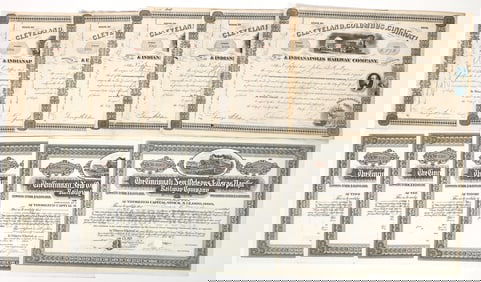 Ohio RR Stocks, 2 Different, 10 [193938]