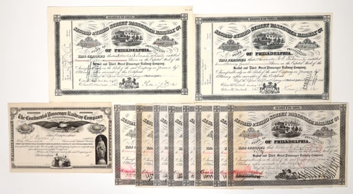 Second & Third St. Passenger RW Stocks, 1884-98, 10 [193935]