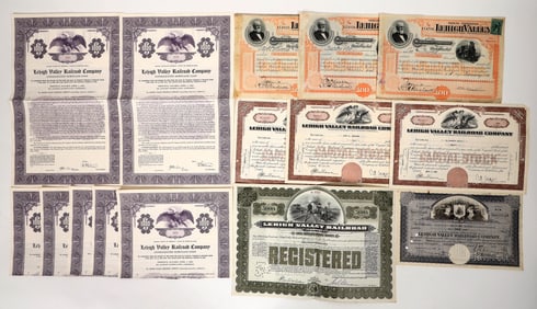 Lehigh Valley RR Stocks and bonds, 15, 1873-1950 [192621]