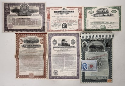 Great Northern/Northern Pacific RR Bonds, 1896-1959 [193216]