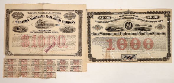 Railroad Bond Pair, 1868-74 [190551]