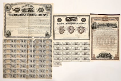 Railroad Bond Trio, 1869-90 [191852]