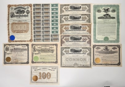 Railroad Equipment Stocks/Bonds, 1888-1938 [192955]