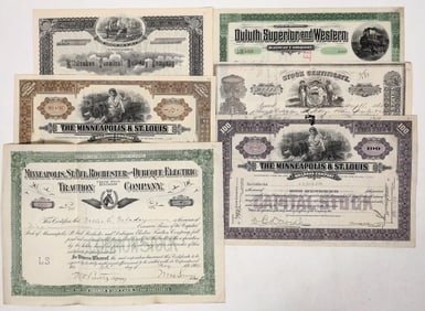 Railroad Stock Collection, c1861-1933 (6) [191812]