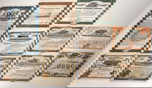 Boat & Bridge Stocks Grab Bag, 1851-1954 [192656]