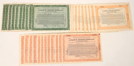 Lincoln Motors, 3 Different, 30 Total [190947]