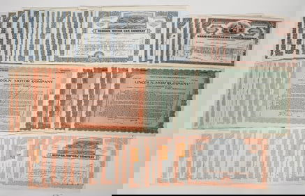 Lincoln, Nash and Hudson Stocks in Bulk [194065]