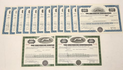 Greyhound Corp. Stocks, 14 [190969]