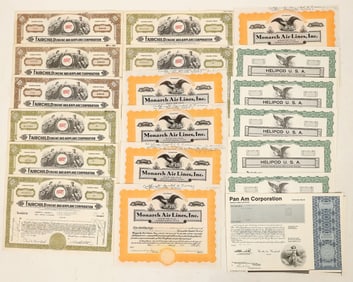 Aviation Stock, 5 Different, 25 Total [189822]