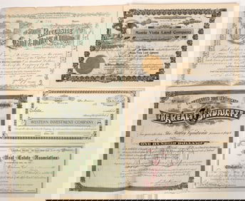 California Land development Stock Certificates (5) [192703]