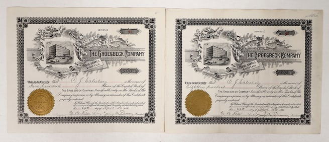 Groesbeck Company Stock Pair, 1902 [192199]