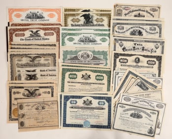 East Coast Bank Stocks, 2 Each, 48 Total [187602]