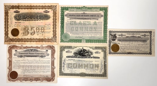 Securities Company Stock Certificates (5) [192502]