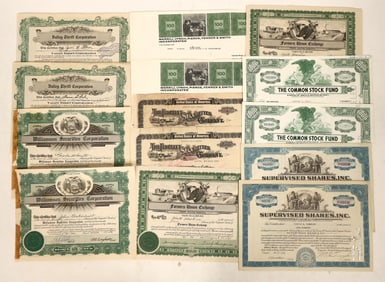 Securities Stocks, 2 Each, 16 Total [191104]