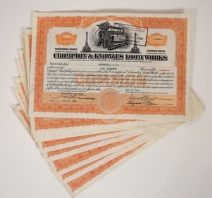 Crompton & Knowles Loom Works Stocks, 20 [193965]
