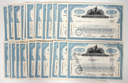 U.S. Machine & Foundry Co. Stocks, 1962-1969 [192657]