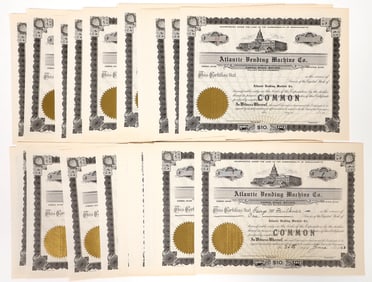Atlantic Vending Machine Stocks, 1920s [192565]