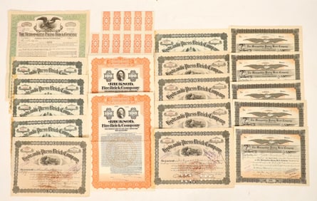 Brick Stocks and Bond, 5 Different, 15 Total [191264]