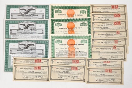 Co-Op Stores Stocks, 3 Different,  [191180]