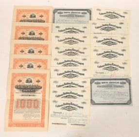 Construction Stocks and Bonds, 3 Different, 17 Total [191230]