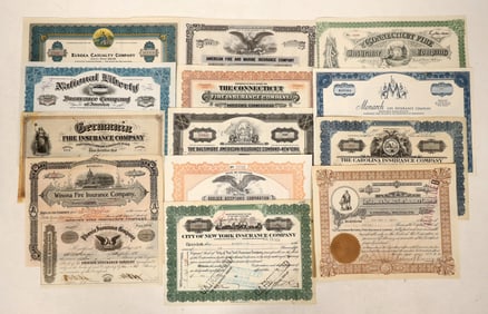 Insurance Stock Collection, Old and New [191093]