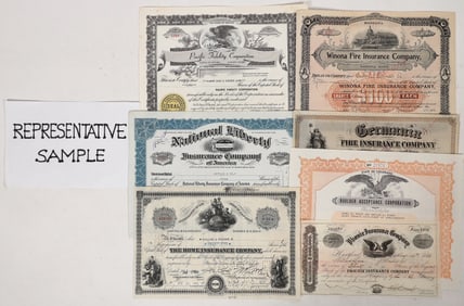 Insurance Stocks, 7 Different, 34 Total [192294]