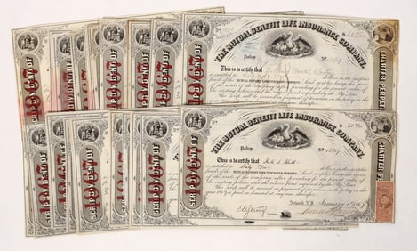 Mutual Benefit Life Insurance Stocks, 1867, 25 [192287]