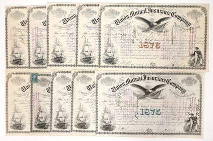 Union Mutual Insurance Stock Collection, 10, 1869-76 [193944]