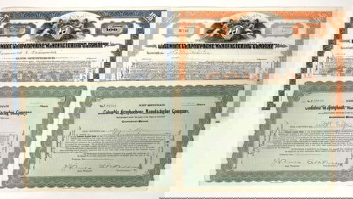 Columbia Graphophone Manufacturing Co. Stocks [192280]