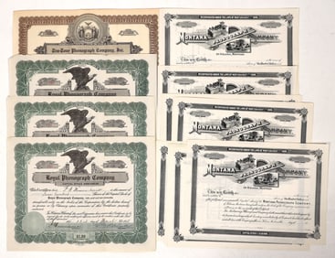 Phonograph Early Stocks, 3 in Quantity [192279]