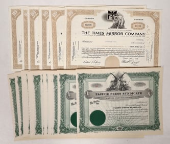 California Publisher Stocks, 2 Different, 47 [192290]
