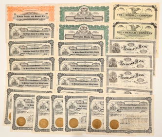 Stocks - Misc. - Mich., Wis. (26), 5 different [191071]