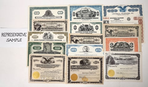 Telephone Stock & Bond Collection.  [192192]