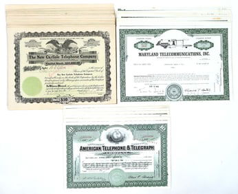 Telephone Stocks in Bulk, 3 Different, 59 Total [191152]