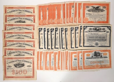 Textile and Leather Stocks in Bulk, 100 [192728]