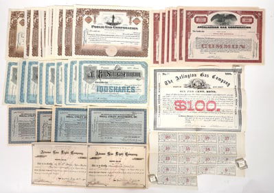 Gas and Utility Stock Grab Bag, 50, 1902-31 [192791]