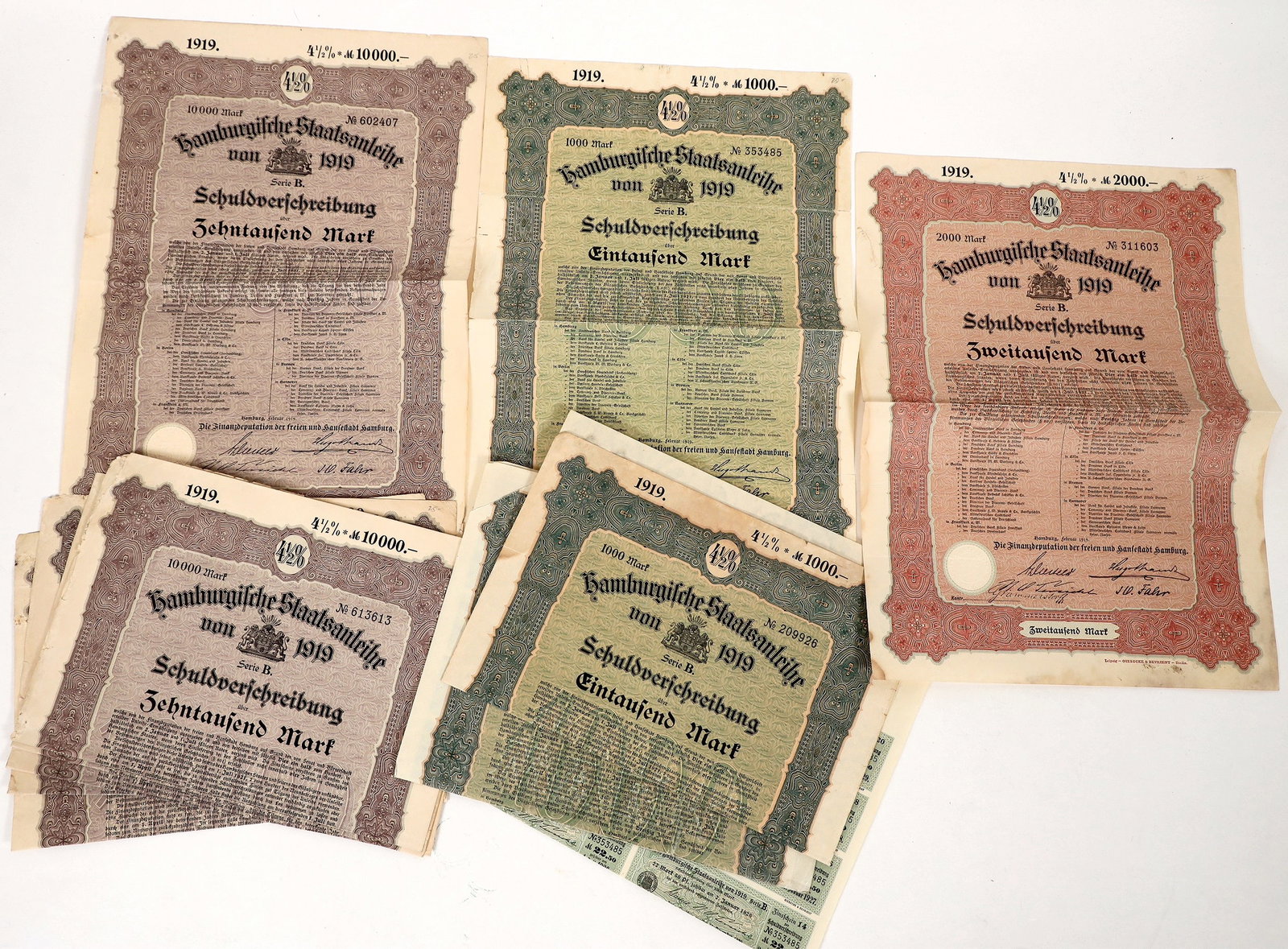 Hamburg Government Bonds, 1919 [192945] (1 of 1)