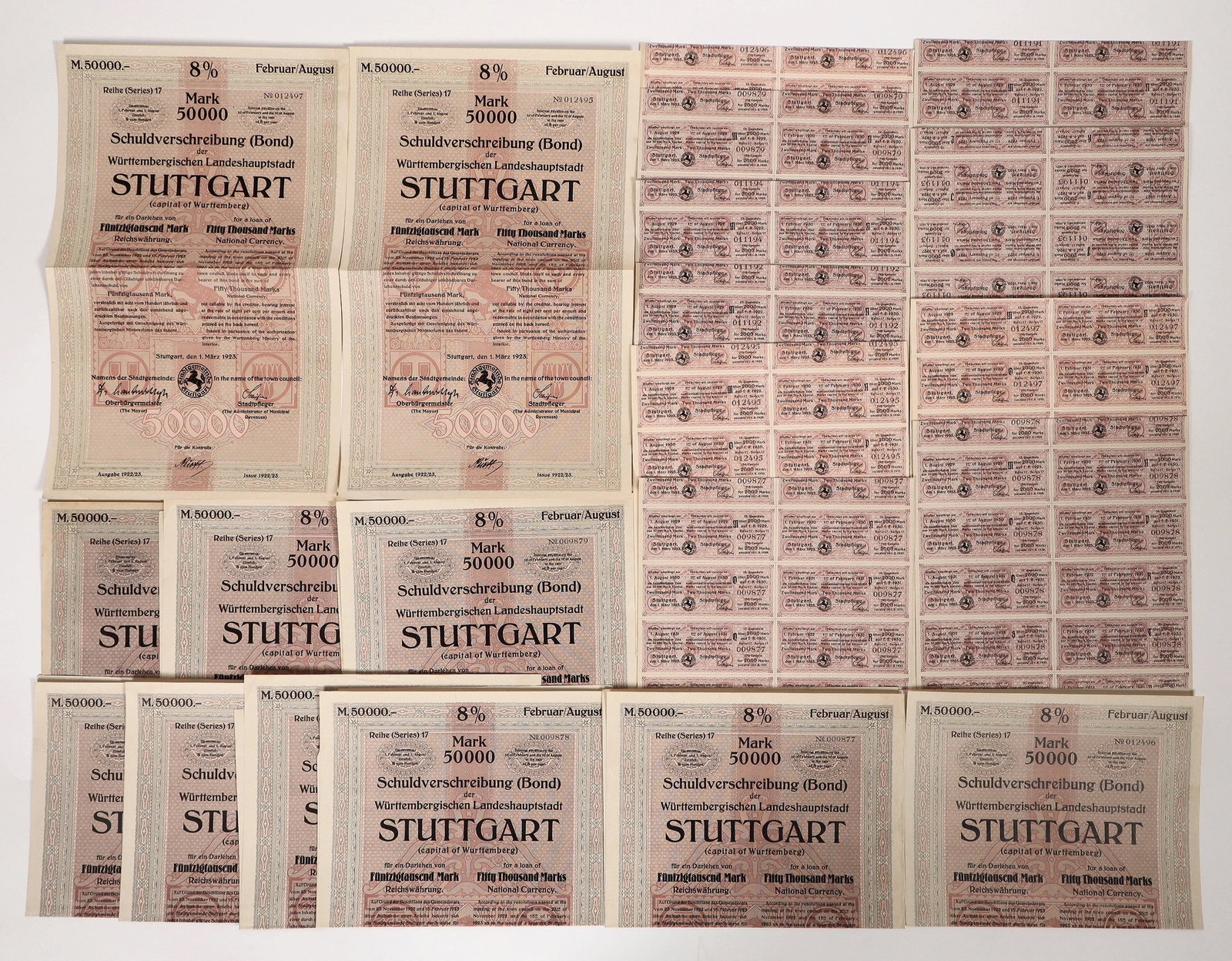 Stuttgart, Germany Loan Bonds, 1923 [192948] (1 of 1)