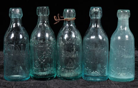 Napa, Sonoma & Soda Springs Bottles, 5 [194879]