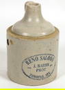 Reno Saloon, J. Barra Prop., Tonopah, Nev Clay Whiskey Jug [197034]
