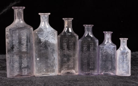 Tonopah Drug Bottles, 6 Different [195132]