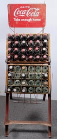 Coca-Cola Commemorative Bottles with Vintage Stand [196827]