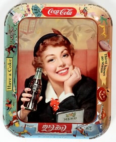 Coca Cola Menu Girl Tray [195787]