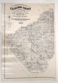 Calaveras County Wall Map [194670]