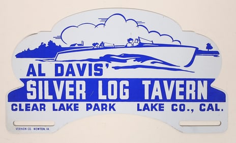 Clear Lake License Plate Topper from the 1950s [194488]